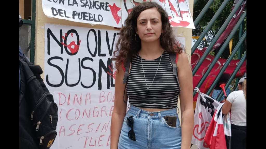 Burgos, en las manifestaciones de Perú