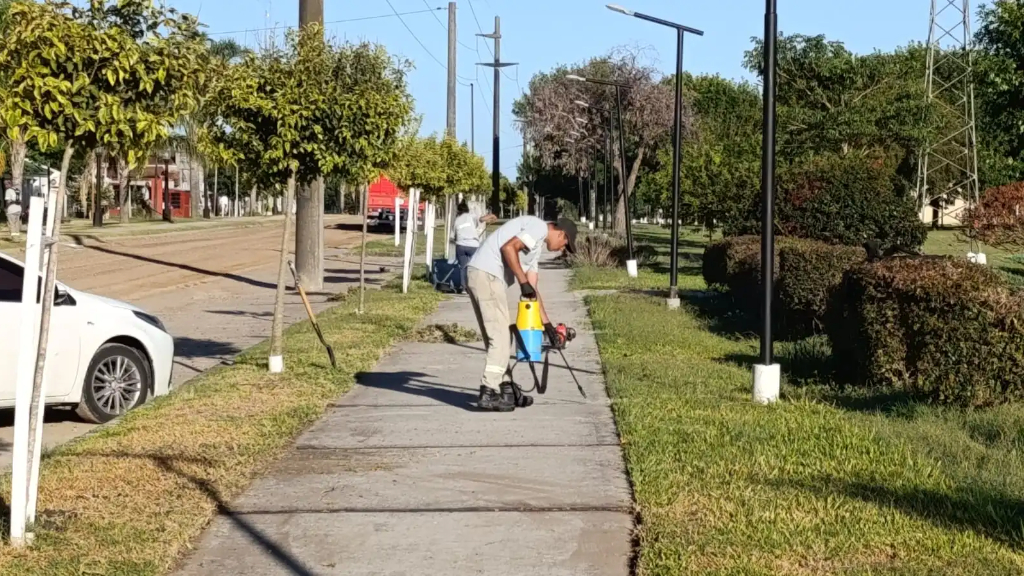 Caseros: mantenimiento de calles y espacios verdes