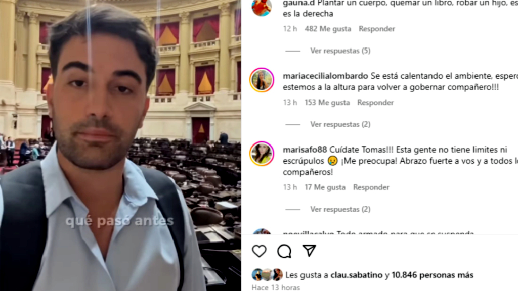 Ledesma relató el momento de las trompadas de los diputados libertarios