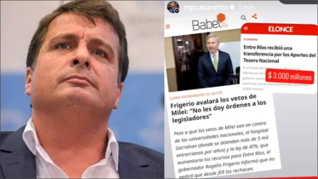 “Se vendió a Milei por el 20% de lo que le corresponde a Entre Ríos”
