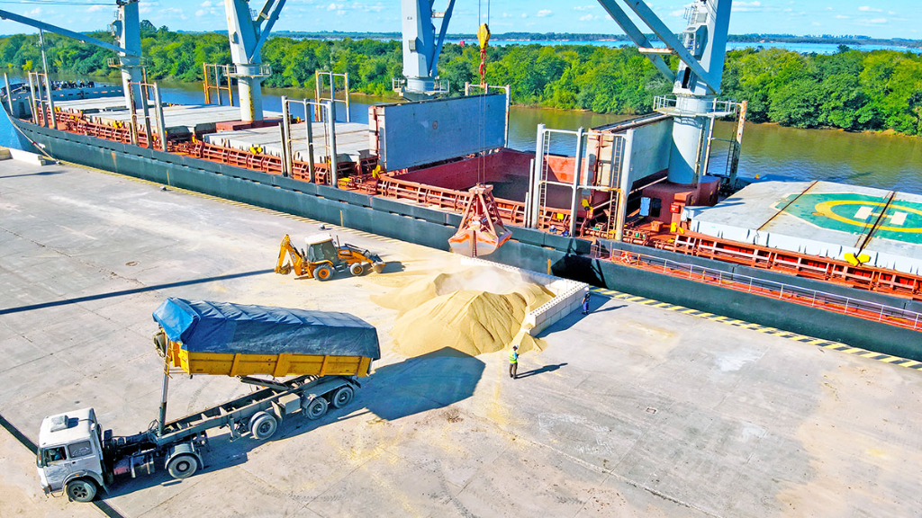 El puerto suma embarques de graneles y madera