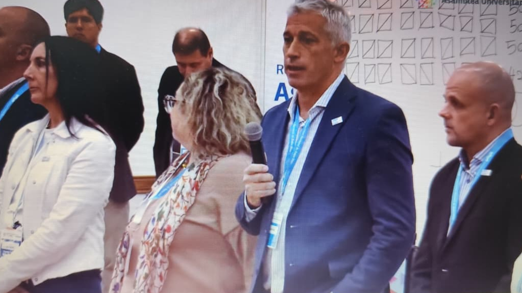 Rector electo de la UNER: 