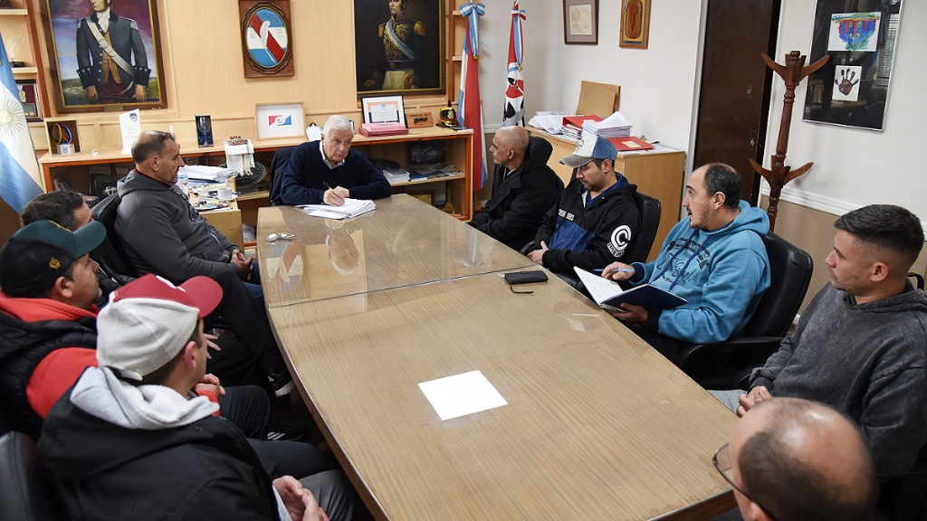 Lauritto recibió a los trabajadores de Tres Arroyos: 