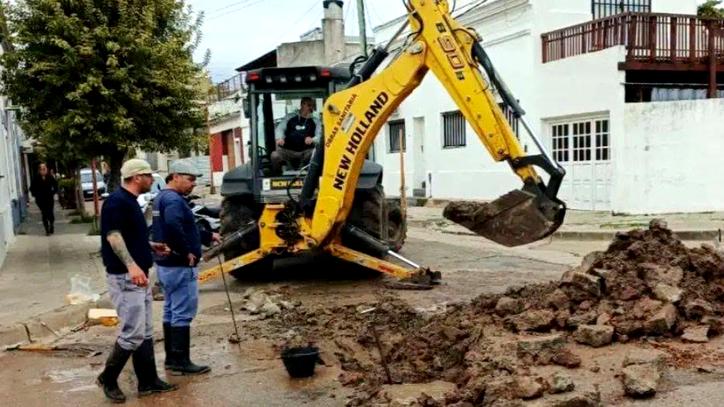 Repararon un caño madre y renovaron redes sanitarias