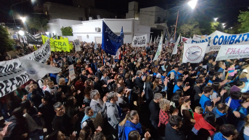 La Marcha de la Bronca por estos lados