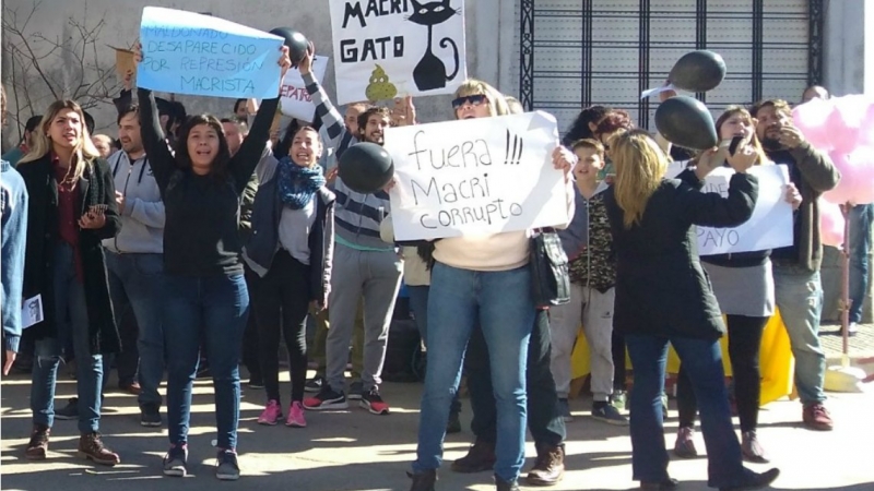 Manifestaciones contra Macri en Gualeguaychú