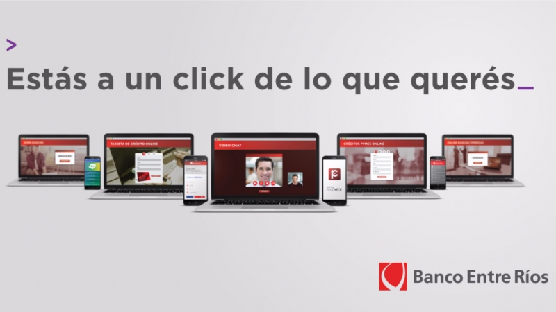 El Banco Entre Ríos lanzó su nueva campaña publicitaria “Estás a un click”