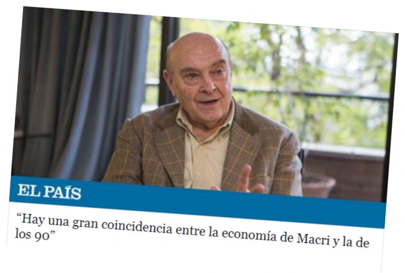 Cavallo en España habla de la igualdad entre la economista de Macri con las de los 90