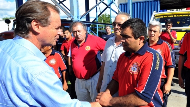 Bordet avanza en la agenda con los Bomberos Voluntarios