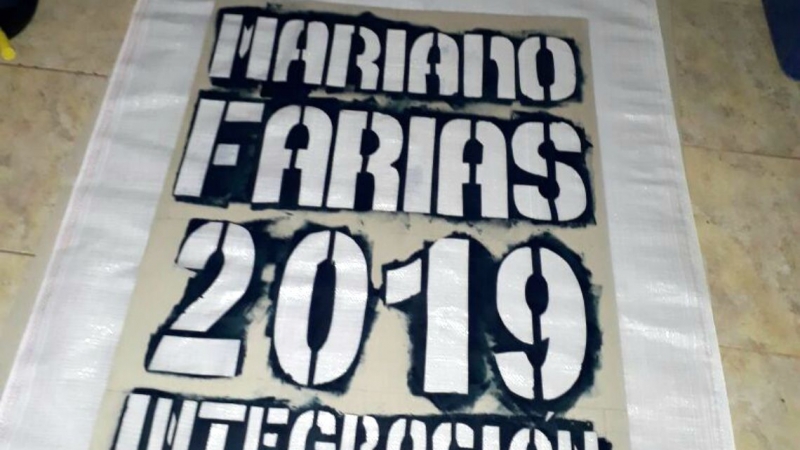 Arman carteles de “Farías 2019”