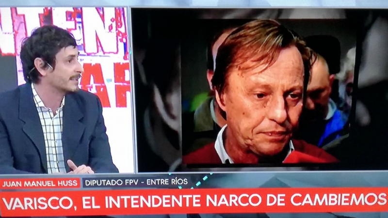 “Varisco, el Intendente narco de Cambiemos” para la prensa nacional