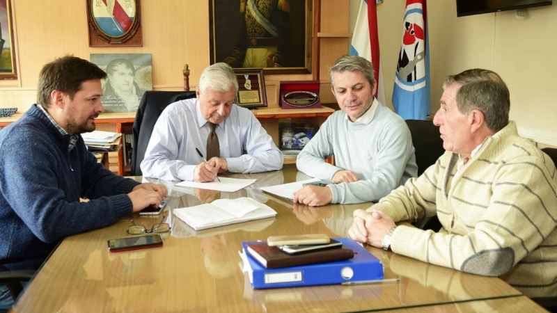 Barberán le manifestó a Lauritto la preocupación por el costo de las entidades financieras