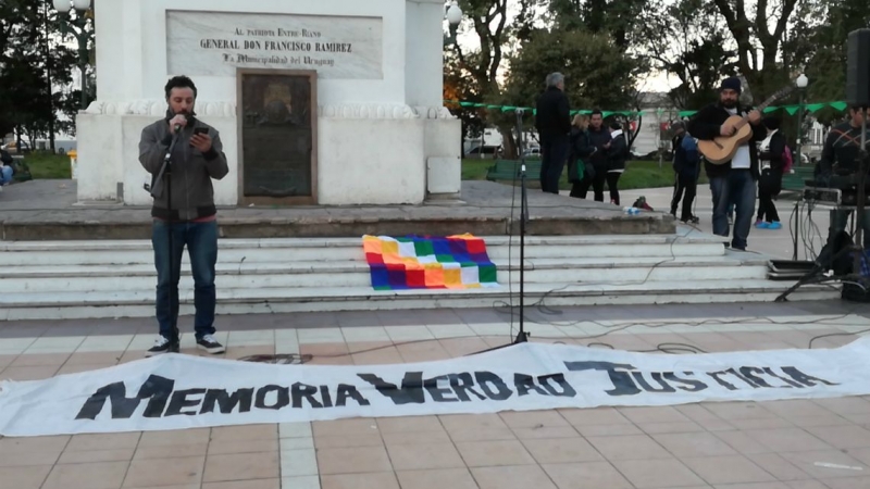 Santiago Maldonado presente en La Histórica