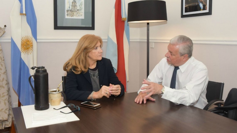 Lauritto abordó la problemática de  seguridad con la Ministra de Gobierno