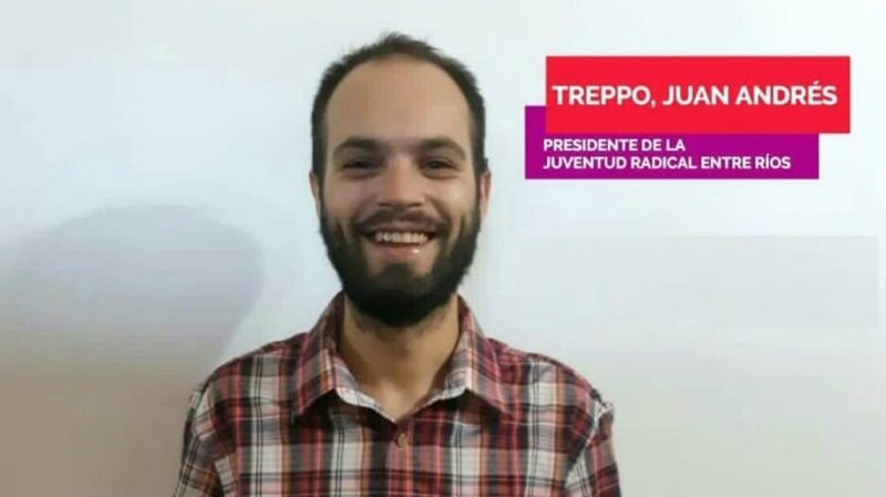 El nuevo titular de la JR entrerriana, Juan Andrés Treppo