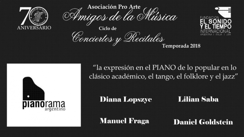 Concierto de piano organizado por Los amigos de la Música