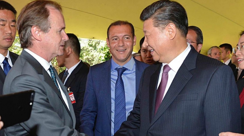 El presidente de China con Bordet