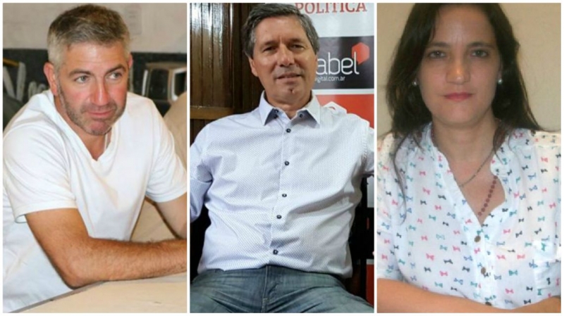 Los tres precandidatos que quedaron en Cambiemos: Ruiz Orrico, Bulay y Percara