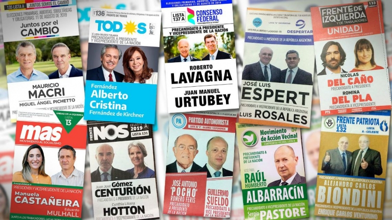 Las 10 boletas para Presidente/a