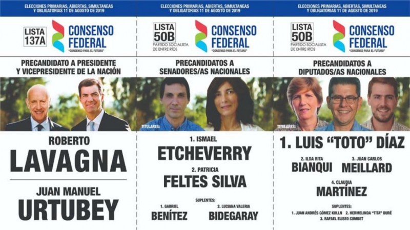 La interna en Consenso Federal tiene boleta