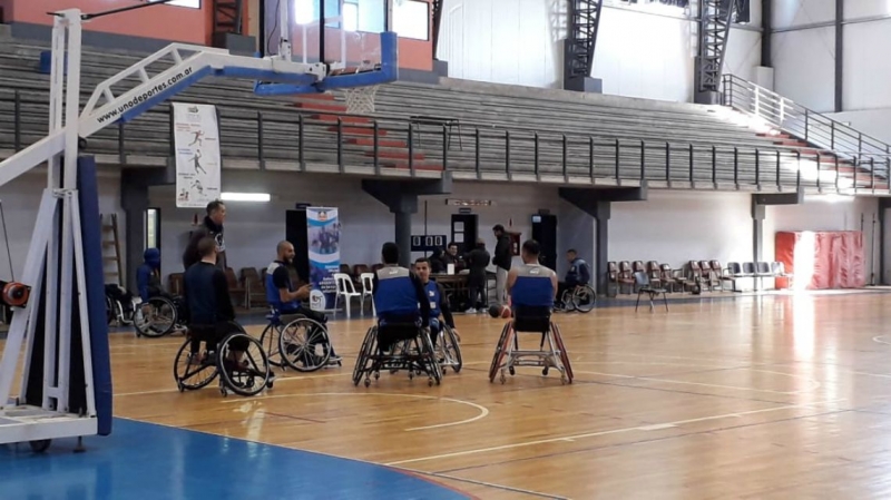 La selección argentina de básquet en sillas de ruedas ya se entrena en nuestra ciudad