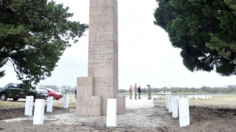 Ponen en valor el monolito que recuerda el lugar donde nació el General Urquiza