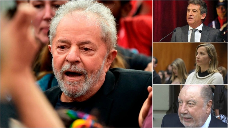 Urribarri, Stratta y Busti festejaron la libertad de Lula