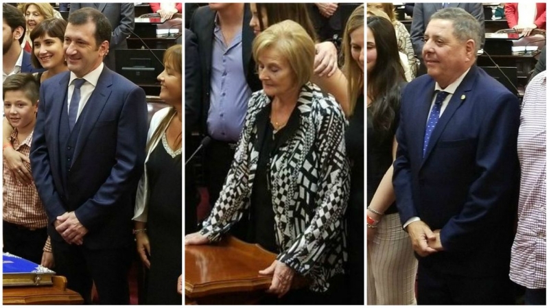 Juraron De Ángeli, Olalla y Kueider, los senadores por Entre Ríos