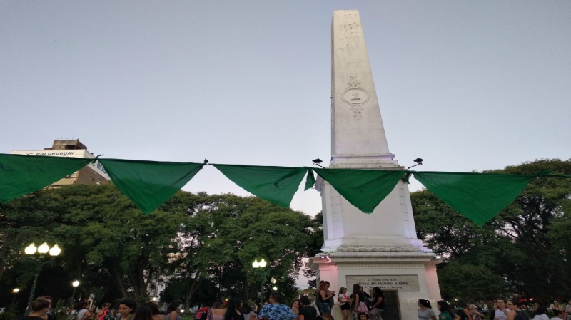 Movilización uruguayense a favor de la ley del aborto