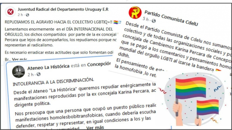 Repudio generalizado hacia el discurso antiLgbtiq de Percara