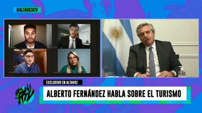 La entrevista de jóvenes de todo el país a Alberto