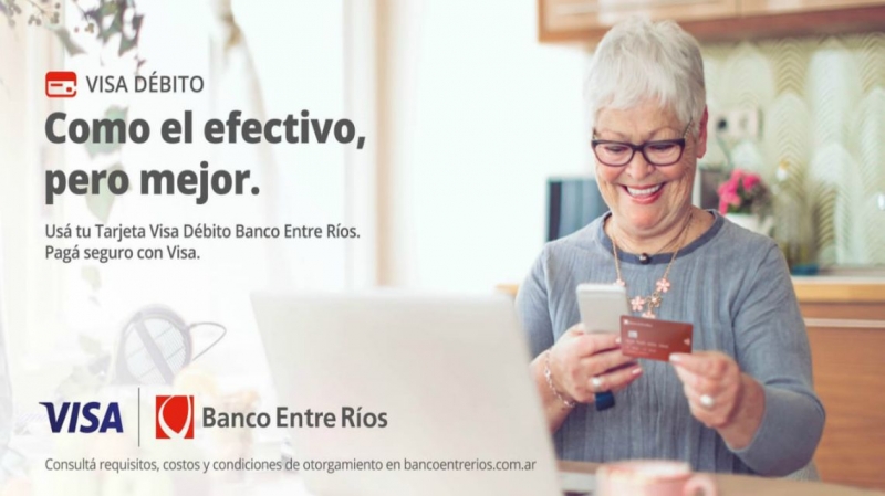 Banco Entre Ríos y VISA promueven el uso de la tarjeta de débito