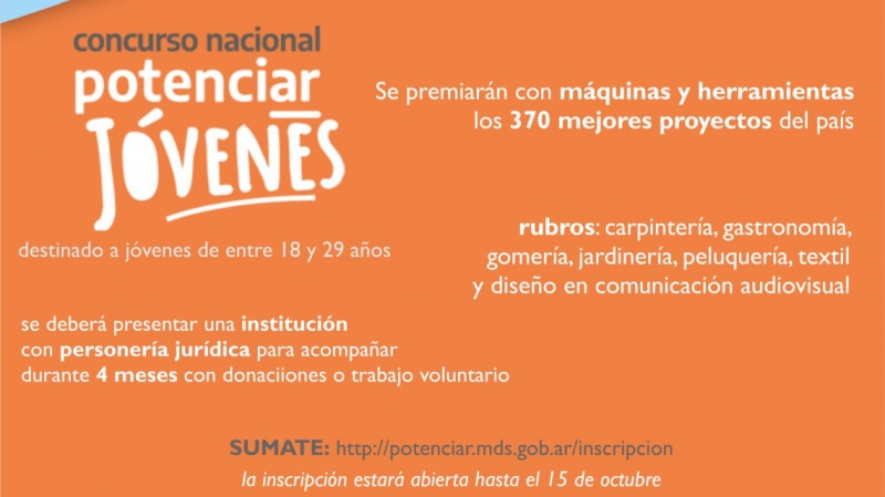 Se inició un nuevo concurso “Potenciar” para apoyar a jóvenes emprendedores