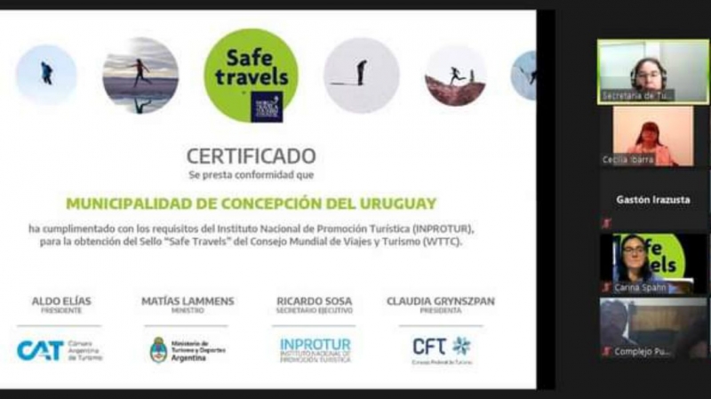 Concepción del Uruguay obtuvo el sello internacional ‘Safe Travels’