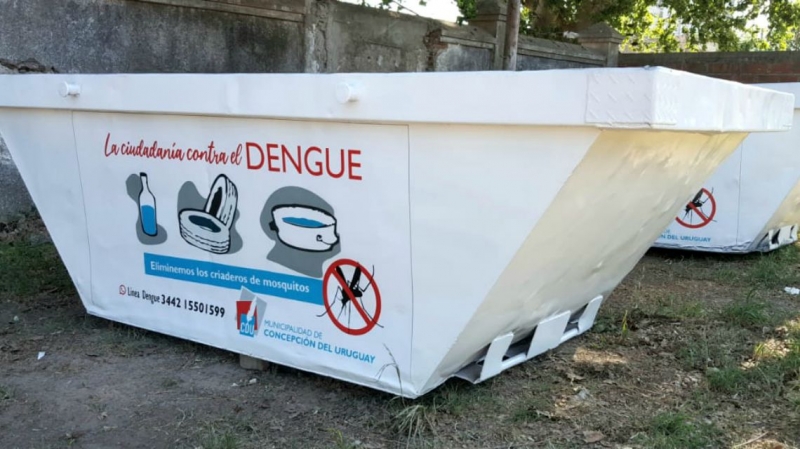 Habrá nuevos volquetes en el marco de la campaña contra el Dengue