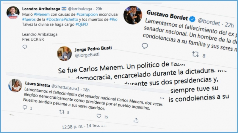 La política entrerriana ante la muerte de Menem