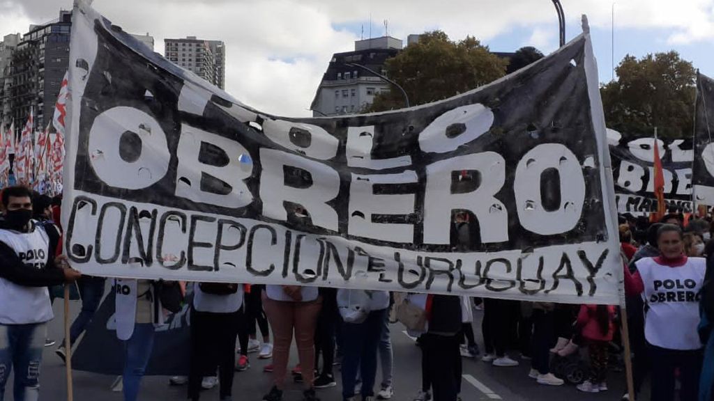 El Polo Obrero uruguayense en la Marcha Federal