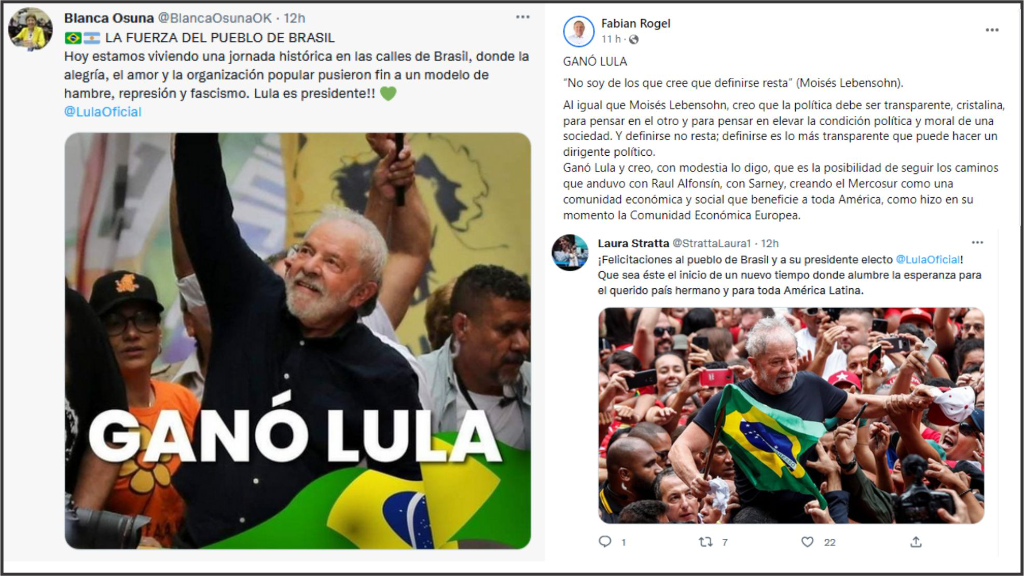 Los festejos entrerrianos por el triunfo de Lula