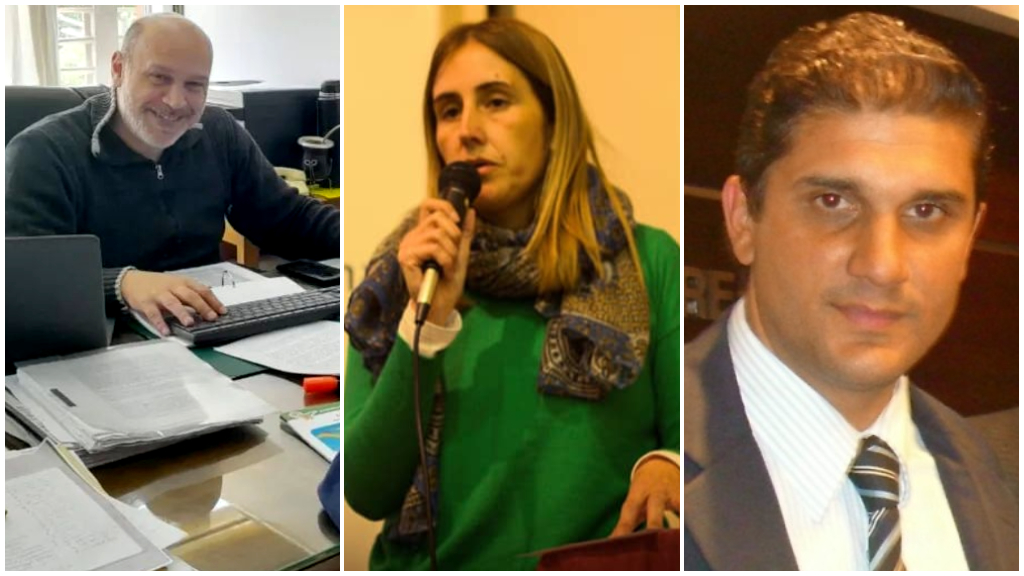 Candidatos a diputados por el PJ de La Histórica: Seyler, Scelzi y Ludmila