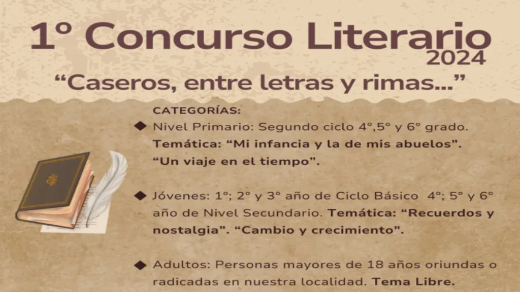 Concurso Literario “Caseros, entre letras y rimas…”