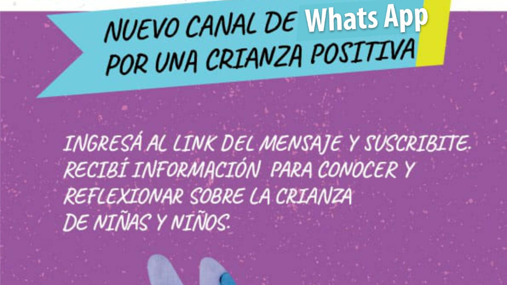 Crianza +: el canal de Whatsapp del Municipio y UNICEF