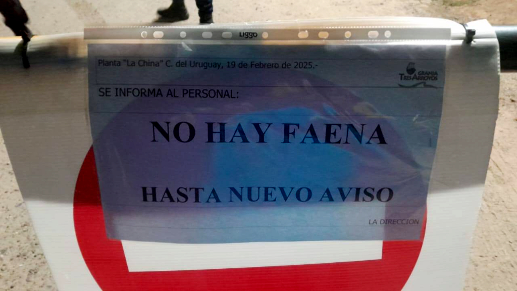 Tres Arroyos cerró la planta “hasta nuevo aviso”