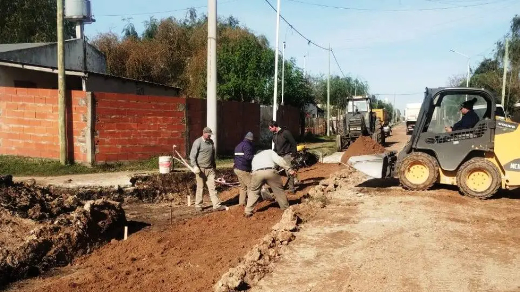 Se avanza con obras de infraestructura urbana en Barrio Norte