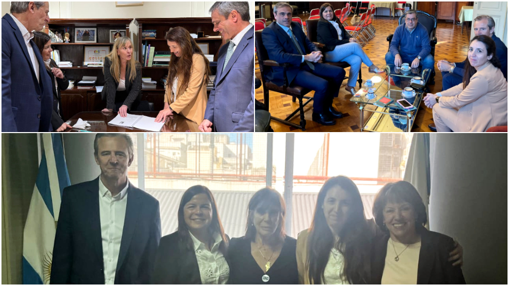 Michel y Bahl trajeron el apoyo de Di Tullio, Germán Martínez y Teresa García