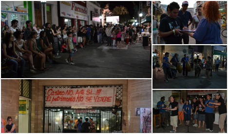 Jornadas de protesta de los artesanos del Mercado por el traslado al edificio del Correo