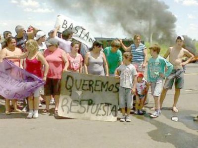 Calimboy: los trabajadores cortaron la ruta 39 pidiendo respuestas