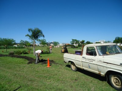 Avanzan las obras en la futura plaza Eco-Educativa