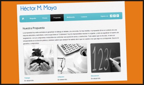 Las propuestas de Maya están “en desarrollo”, según su propia web