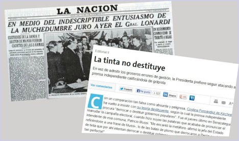 “Es preocupante este nivel de defensa de una dictadura”, dijo Cáceres sobre el artículo de La Nación