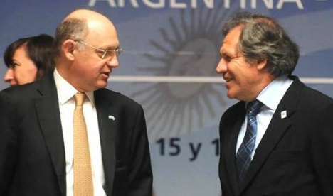 Héctor Timerman y Luis Almagro